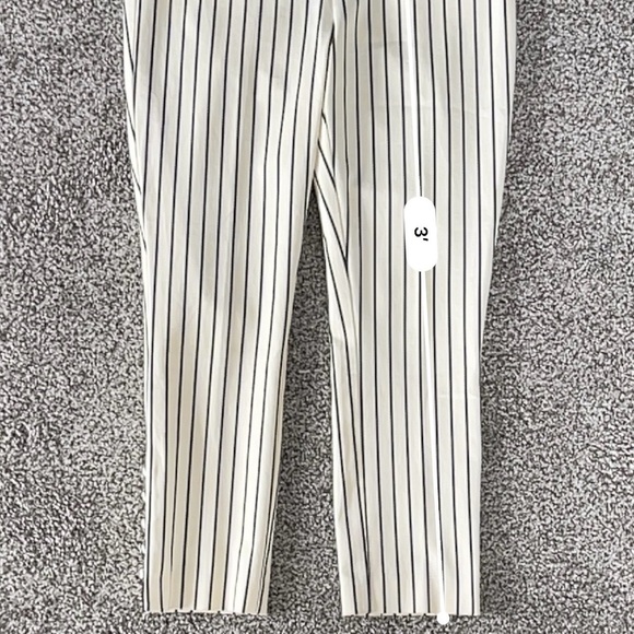 Anthropologie Essential Slim Striped Pants - Old Money Coastal Grandma Parisian - Picture 13 of 14